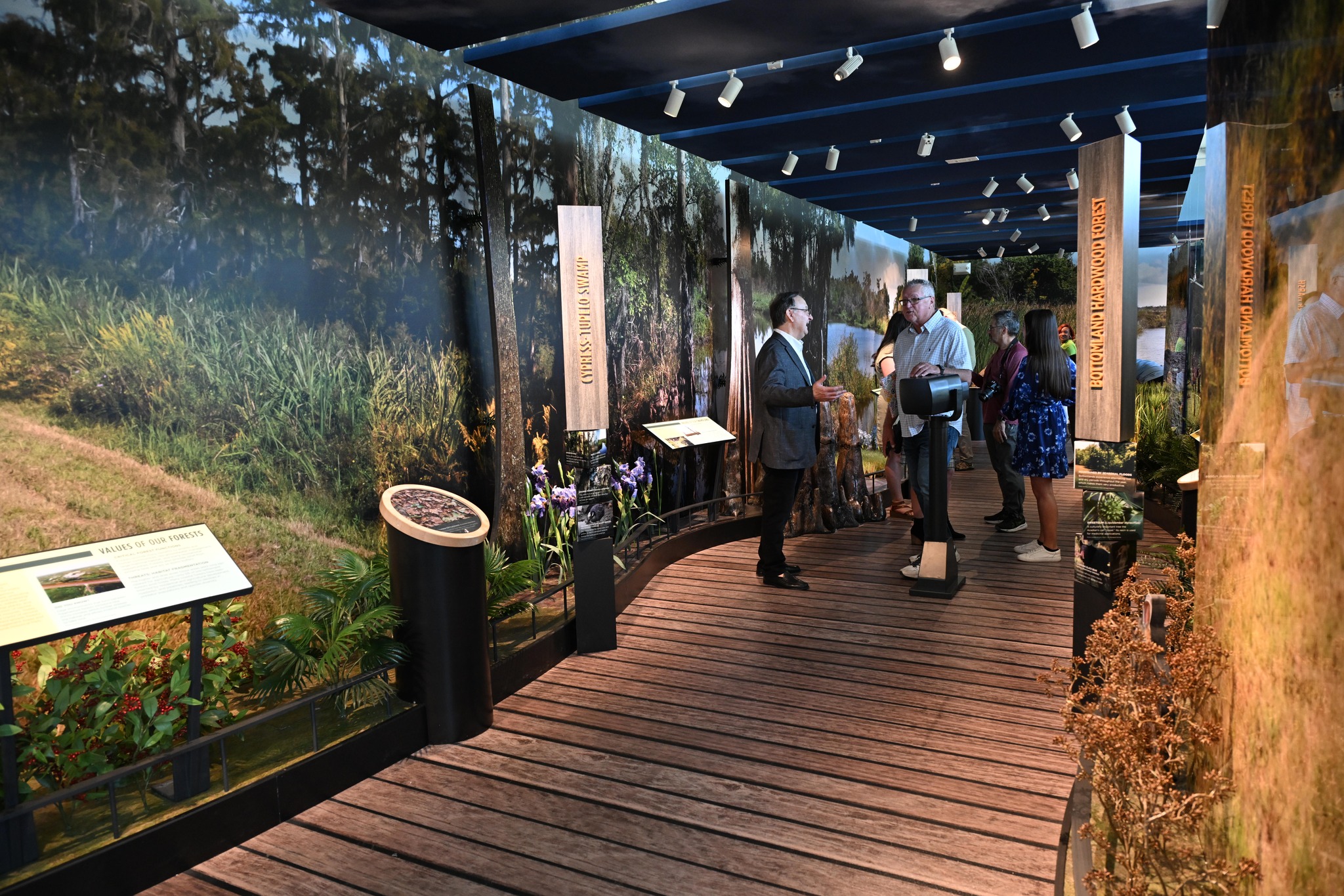 inside the Louisiana Wetlands Educational Center